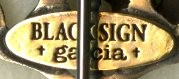 BSFA-16603B : BLACK SIGN & galcia /HAT & LAPEL-PIN