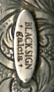 BSFA-16612B : BLACK SIGN & galcia / JackComb SILVE