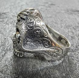 24R-MSK102SS : RING / AGAVE & SKULL