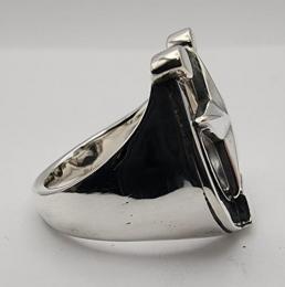 25R-HSS001SS: RING / Horseshoe & STAR / LARGE TYPE