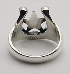 25R-HSS101SS: RING / Horseshoe & STAR / SMALL TYPE
