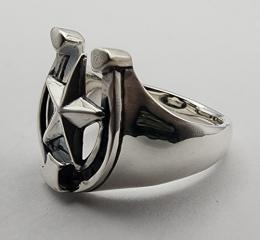 25R-HSS101SS: RING / Horseshoe & STAR / SMALL TYPE