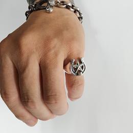 25R-HSS101SS: RING / Horseshoe & STAR / SMALL TYPE