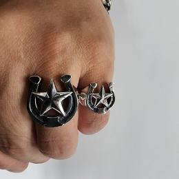 25R-HSS101SS: RING / Horseshoe & STAR / SMALL TYPE