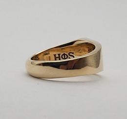 25HS-R-TR01-K10.K18YG : RING " TRIANGLE RING " 