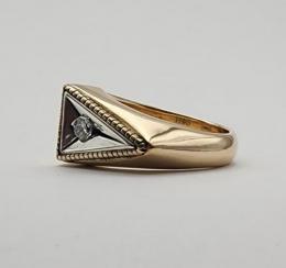 25HS-R-TR01-K10.K18YG : RING " TRIANGLE RING " 