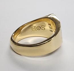 25HS-R-TR01-K10.K18YG : RING " TRIANGLE RING " 