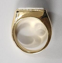 25HS-R-TR01-K10.K18YG : RING " TRIANGLE RING " 