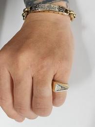 25HS-R-TR01-K10.K18YG : RING " TRIANGLE RING " 
