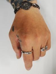 25HS-R-UB001-SV : RING  " OUROBOROS RING " 