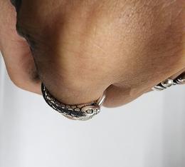 25HS-R-UB001-SV : RING  " OUROBOROS RING " 