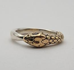 25HS-R-UB01-K10,K18YG&SV : RING "OUROBOROS RING"