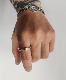 25HS-R-UB01-K10,K18YG&SV : RING "OUROBOROS RING"
