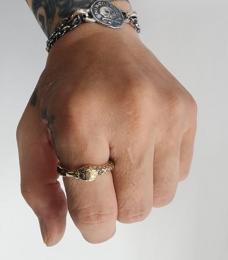 25HS-R-UB01-K10,K18YG : RING "OUROBOROS RING"