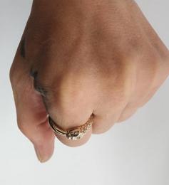 25HS-R-UB01-K10,K18YG : RING "OUROBOROS RING"