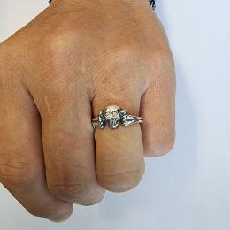 26HS-R-SCB01-SV : HΦS/RING/SKULL & CROSSBONES