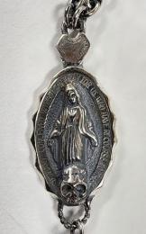 25ROS-MM001SS : ROSARY / M.MARIA & ST.Benedict