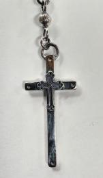 25ROS-MM001SS : ROSARY / M.MARIA & ST.Benedict