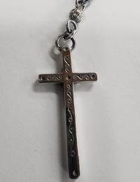 25ROS-MM001SS : ROSARY / M.MARIA & ST.Benedict