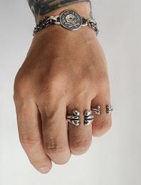 26HS-R-CB01-SV : HΦS / RING / CROSSBONES / LARGE