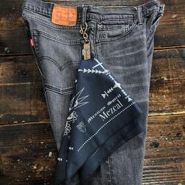 25BC-SM001BB : BANDANA CATCHER/AGAVE & SANTAMUERTE