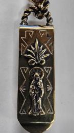 25BC-SM001BB : BANDANA CATCHER/AGAVE & SANTAMUERTE