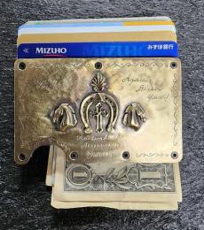 24MC003BP : MONEYCLIP & CARD CASE / 2HORSES