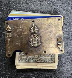 24MC004BP : MONEYCLIP & CARD CASE / AGAVE & JHS