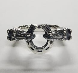 17R-HHS101SS : RING HORSE & HORSESHOE SMALL