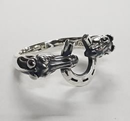 17R-HHS101SS : RING HORSE & HORSESHOE SMALL
