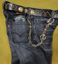 16WCB-EG001BB : EAGLE HEAD WALLET CHAIN