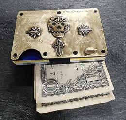24MC006BP : MONEYCLIP & CARD CASE / CALAVERA
