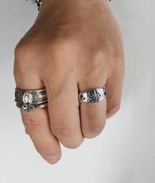 19R-MFCA001SS : Flower Carving RING AGAVE