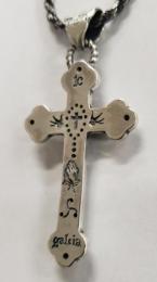 19NT-DCA001SS : PENDANT DUOUBLE  CROSS & AGAVE