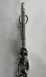22WCS-MSK001SS : MEXICAN SKULL HOOK WALLET CHAIN