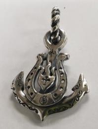 19NT-ANH001SS : PENDANT / ANCHOR & HORSESHOE
